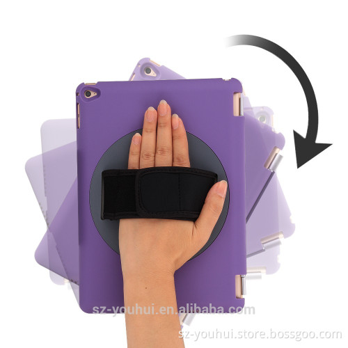 Hot selling high quality 360 degree rotating sublimation smart cover case for iPad Air2